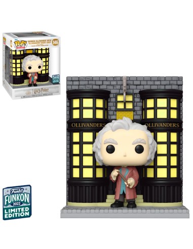 Deluxe Harry Potter - Garrick Ollivander with Ollivanders Wand Shop Diagon Alley Diorama (2022 Funkon Convention Exclusive)