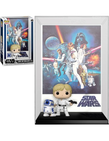 Cover Movie Poster Luke Skywalker with R2-D2 43cm - Star Wars A New Hope
